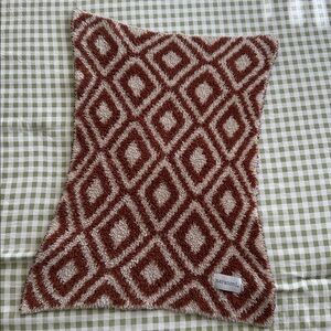 Saranoni Brown and Cream Diamond Pattern Blanket